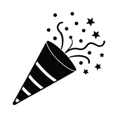 vector illustration of a party popper