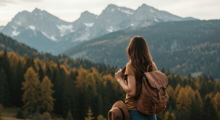 girl in the mountains