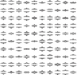 Fototapeta premium Elegant black vector ornament with detailed baroque stylingElegant black vector ornament with detailed baroque styling