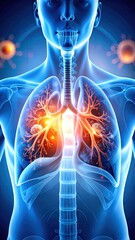 3D medical illustration of lungs (1)