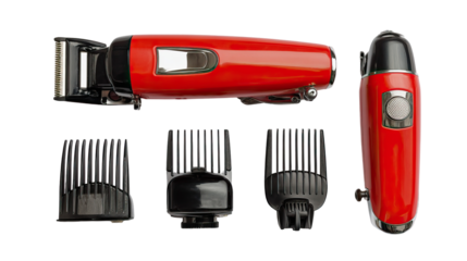 Modern Electric Hair Clipper on Transparent Background