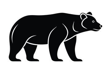 bear standing vector icon