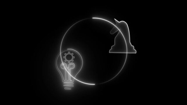 Strategic Planning concept is a process where organizations define their future vision, goals, and objectives, and outline how to achieve them. Strategy implementation icon on transparent