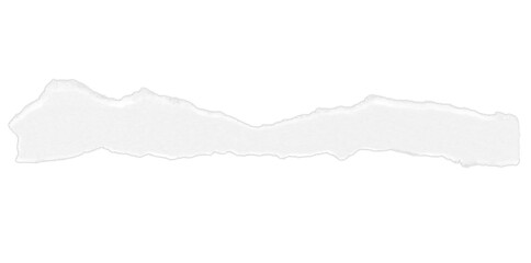 Obraz premium white ripped paper torn edges strips isolated on transparent background