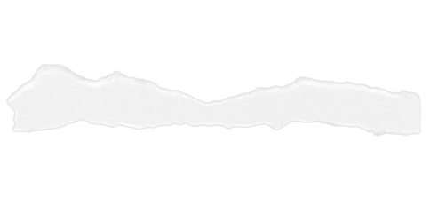 white ripped paper torn edges strips isolated on transparent background