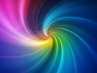 Fototapeta premium Vibrant Swirling Rainbow Spectrum Abstract Background with Smooth Gradient