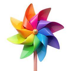 Colorful Pinwheel Png Isolated On Transparent Background