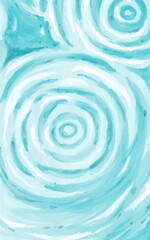 A peaceful abstract watercolor illustration of circular water ripples in soft blue tones. Ideal for backgrounds in wellness, spa, nature-inspired designs, or digital templates.