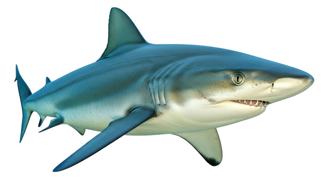 Isolated Silvertip Shark