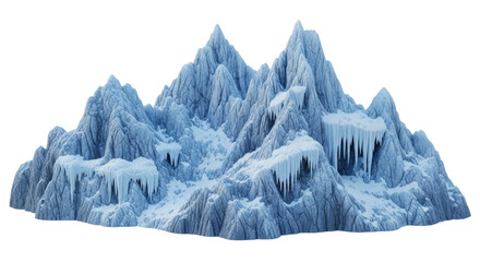 Isolated Ice Mountain Landscape Winter Scene © Emma