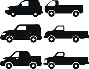 vector set of transport icons