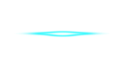 Bright Cyan Light Beam Overlay, Transparent Background, Perfect for Design Projects