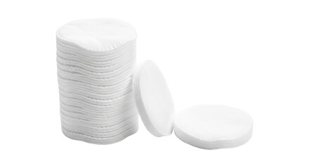 Isolated Stack of Cotton Pads