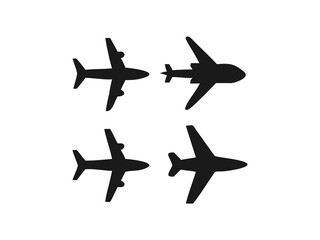 airplane in the sky vector illustration