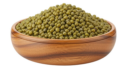 Isolated Bowl of Mung Beans