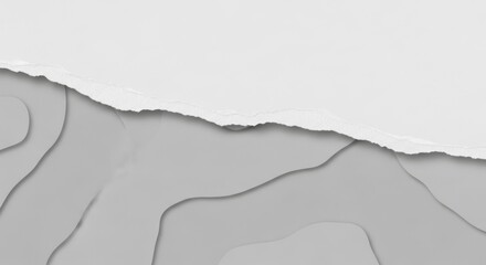 Torn paper texture with gray layered background design