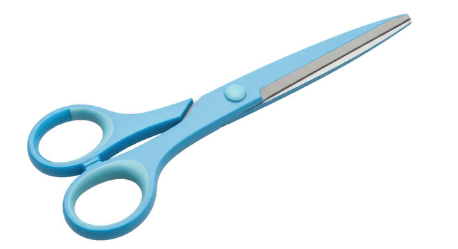 Isolated Blue Scissors - Powered by Adobe