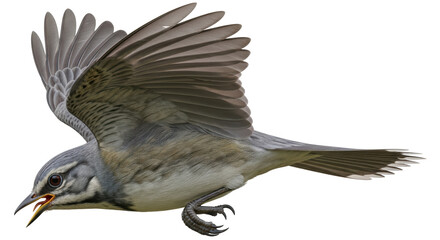 Isolated Bird in Flight