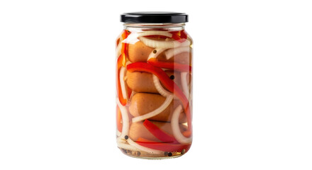 Isolated Pickled Sausages