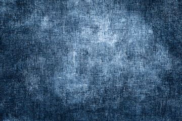Design featuring a vintage-style blue denim pattern with an abstract textured backdrop