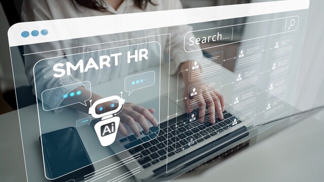 Smart HR system using AI and digital platforms for efficient recruitment, talent analytics, employee engagement, and workforce management in modern organizations. Muxer