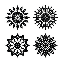Obraz premium Beautiful Flower Mandala Bundle
