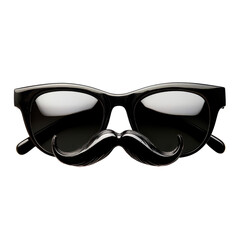 Fototapeta premium Funny glasses with mustache, Fun glasses featuring a bold mustache, isolated on transparent background