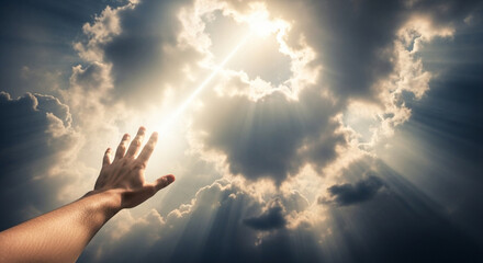 Reaching Hand Toward Heaven's Light: Hope, Spirituality, Faith, and Freedom