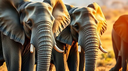 A herd of elephants