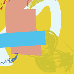 Colorful Abstract Seamless Patterns fit for Illustration and Background 