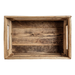 Rustic Wooden Crate: A close-up shot of a vintage wooden crate, exuding a sense of history and rustic charm. the crate showcases the natural grain and texture of the wood.