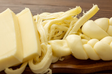 different varieties of European regional cheeses