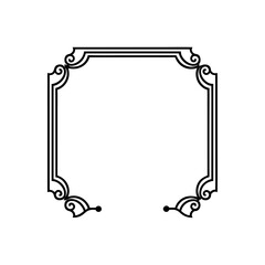 classic engraved corner borders in monochrome   ve.svg