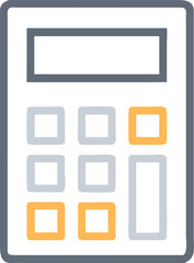 Minimalistic calculator icon for finance and accounting 01