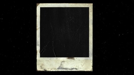 Vintage Polaroid Frame a worn and aged Polaroid instant photo frame evocative of nostalgia and memories offering a blank canvas for personal expression.