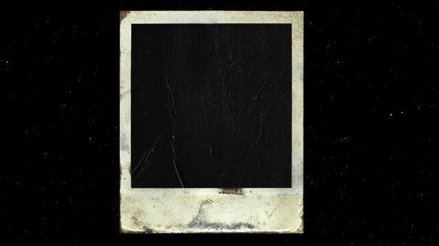 Vintage Polaroid Frame a worn and aged Polaroid instant photo frame evocative of nostalgia and memories offering a blank canvas for personal expression.