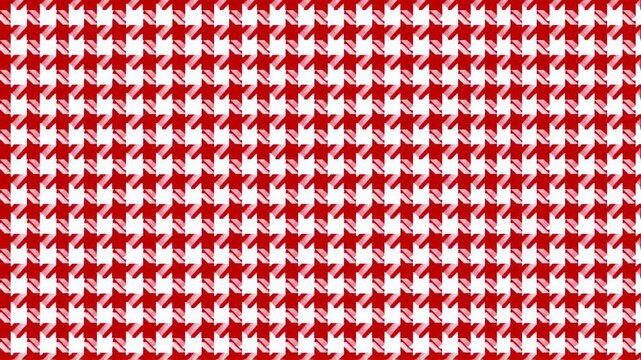 Geometric Patterned Background: Red and Dark Red Houndstooth Texture Design