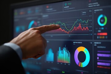 Business dashboards deliver analytics for marketing strategy leveraging large datasets to assess customer needs and predict future trends