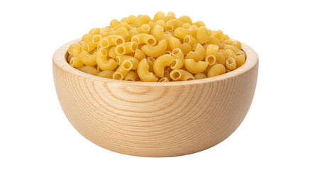 Isolated Bowl of Elbow Macaroni Pasta