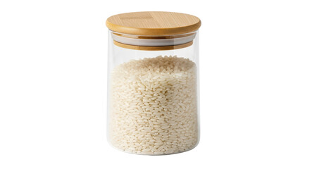 Isolated Rice in a jar