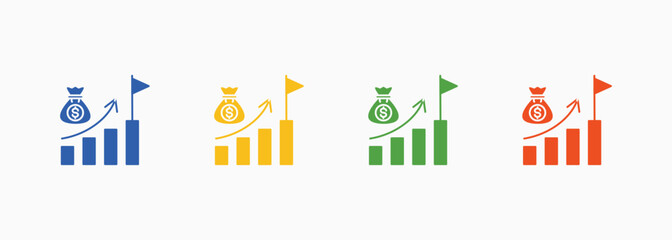 Success Icon Set Color Multiple Style Collection