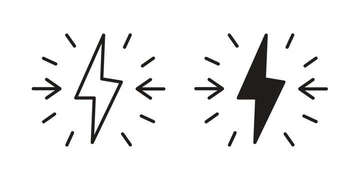 Conflict icon vector illustration logo template in filled, outline