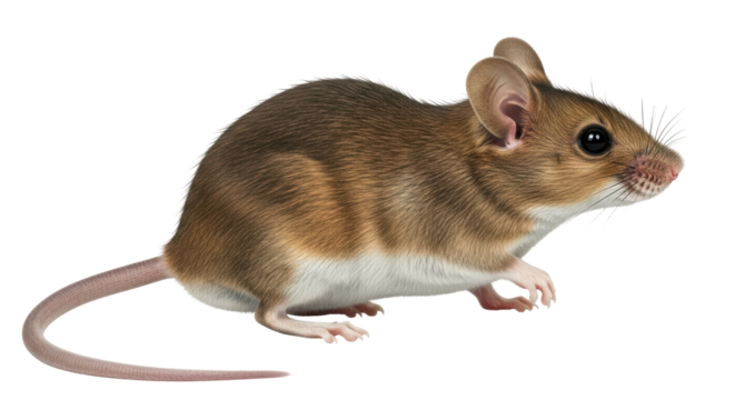 Isolated Striped Field Mouse