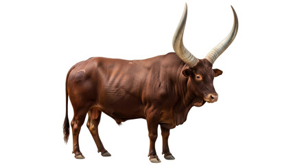 Isolated Ankole-Watusi