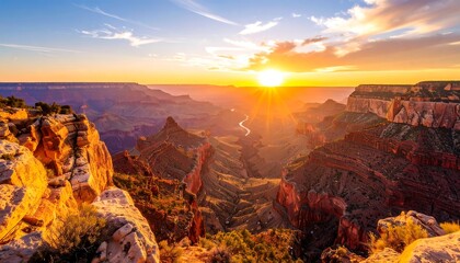 Grand Canyon sunrise panorama