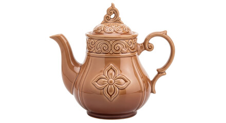 Isolated Brown oriental Teapot