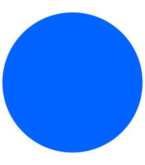 blue round button