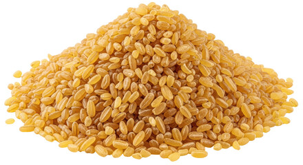 Isolated Pile of Bulgur Wheat