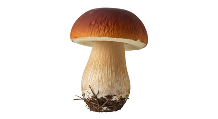 Isolated Porcino Mushroom