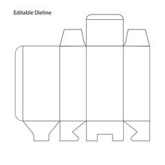 Editable Packaging Dieline Template | Vector Layout for Box Design